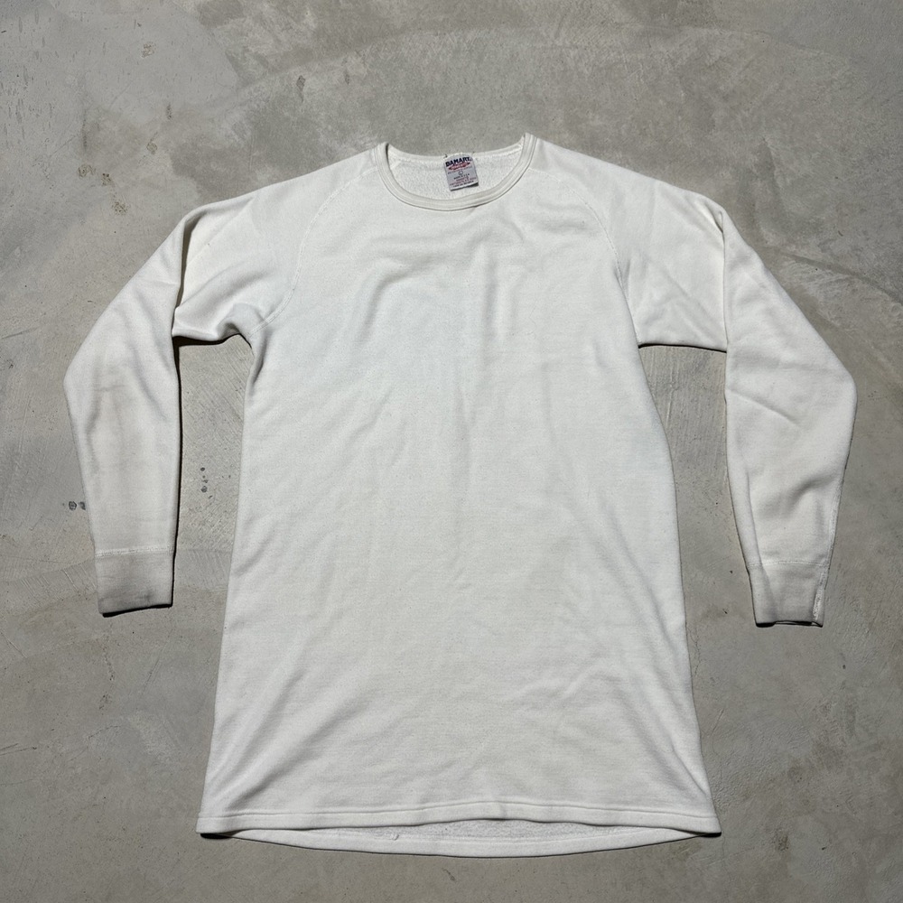 Vintage Damart Shirt Men's SZ L Thermolactyl Base Layer 3/4 Sleeve Sweatshirt